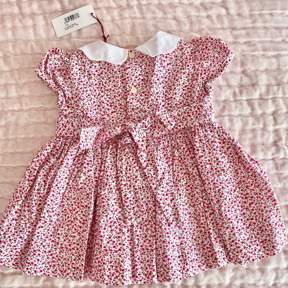 Girls Spanish Peter Pan Collar Dress 3/6M - Picture 2 of 3